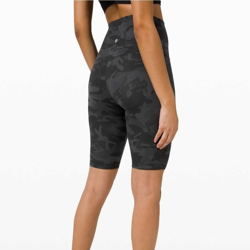 NWT Lululemon Align Super High Rise Short 10 Incognito Camo Multi Grey W7BF5S 4
